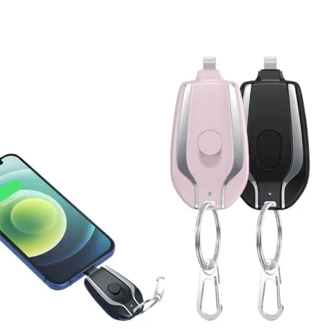 1500mAh Mini Power Pod Emergency Keychain Power Bank β Portable Fast Charging Backup Battery for iPhone & Smartphones - Volmant
