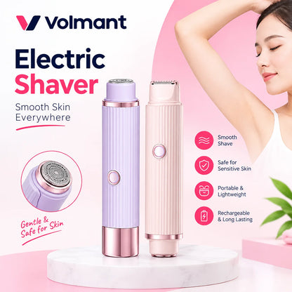 Double Head Electric Shaver – Wet & Dry Waterproof Mini Shaver