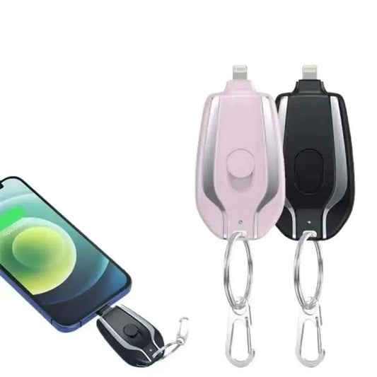 Mini Power Pod Emergency Keychain Power Bank compact portable 1500mAh smartphone charger