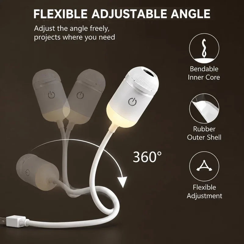Starry Sky Projection Lamp – Portable Mini USB Galaxy Night Light