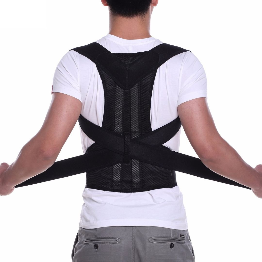 Adjustable Magnetic Posture Corrector Back Brace – Upper Back Support Belt for Posture Improvement & Back Pain Relief - Volmant