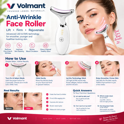 Anti Wrinkle Face Massager – EMS Skin Lifting & Toning Device