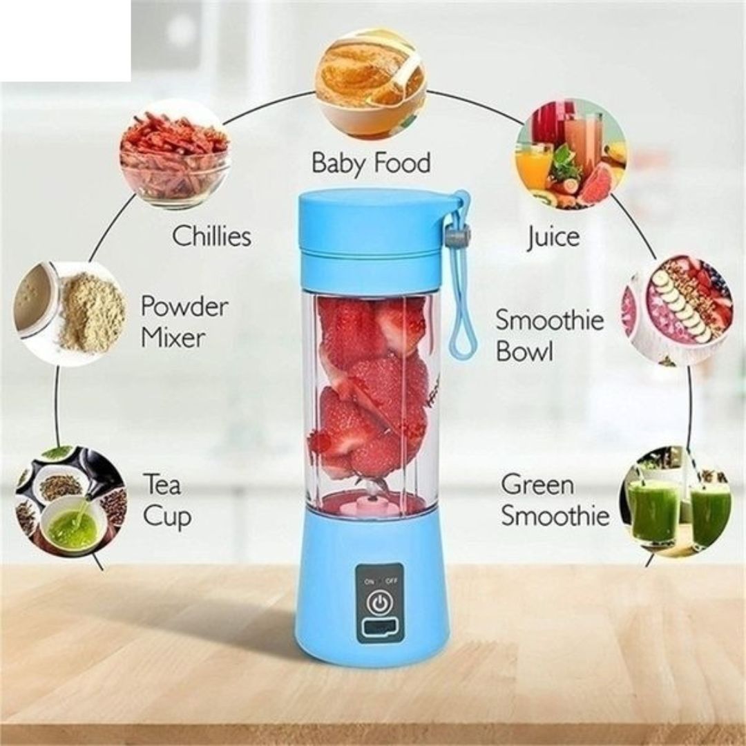 Portable Rechargeable Blender Juicer – USB Fruit Smoothie & Juice Maker - Volmant