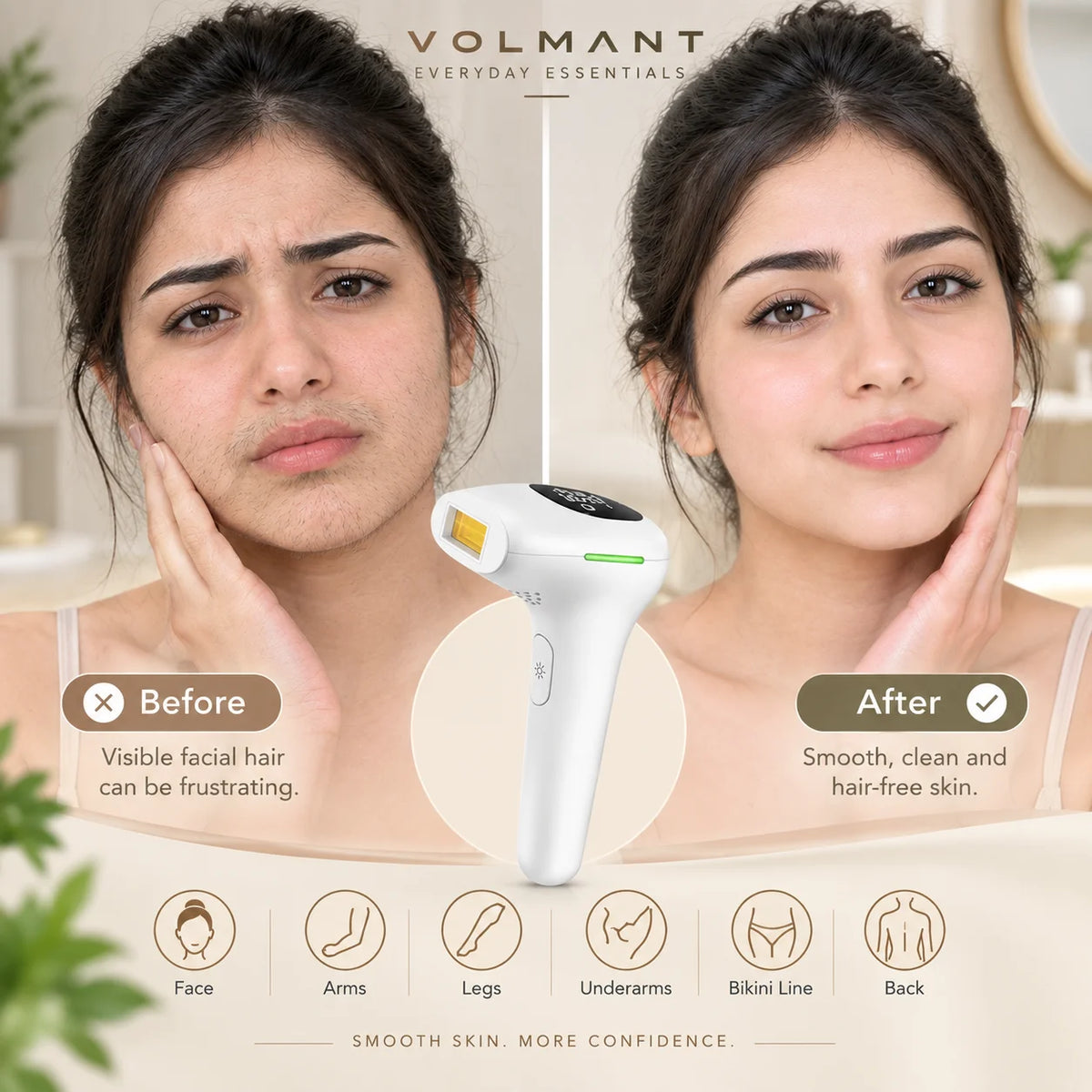 IPL Hair Removal Device – Ice-Cooling Full Body Hair Remover
