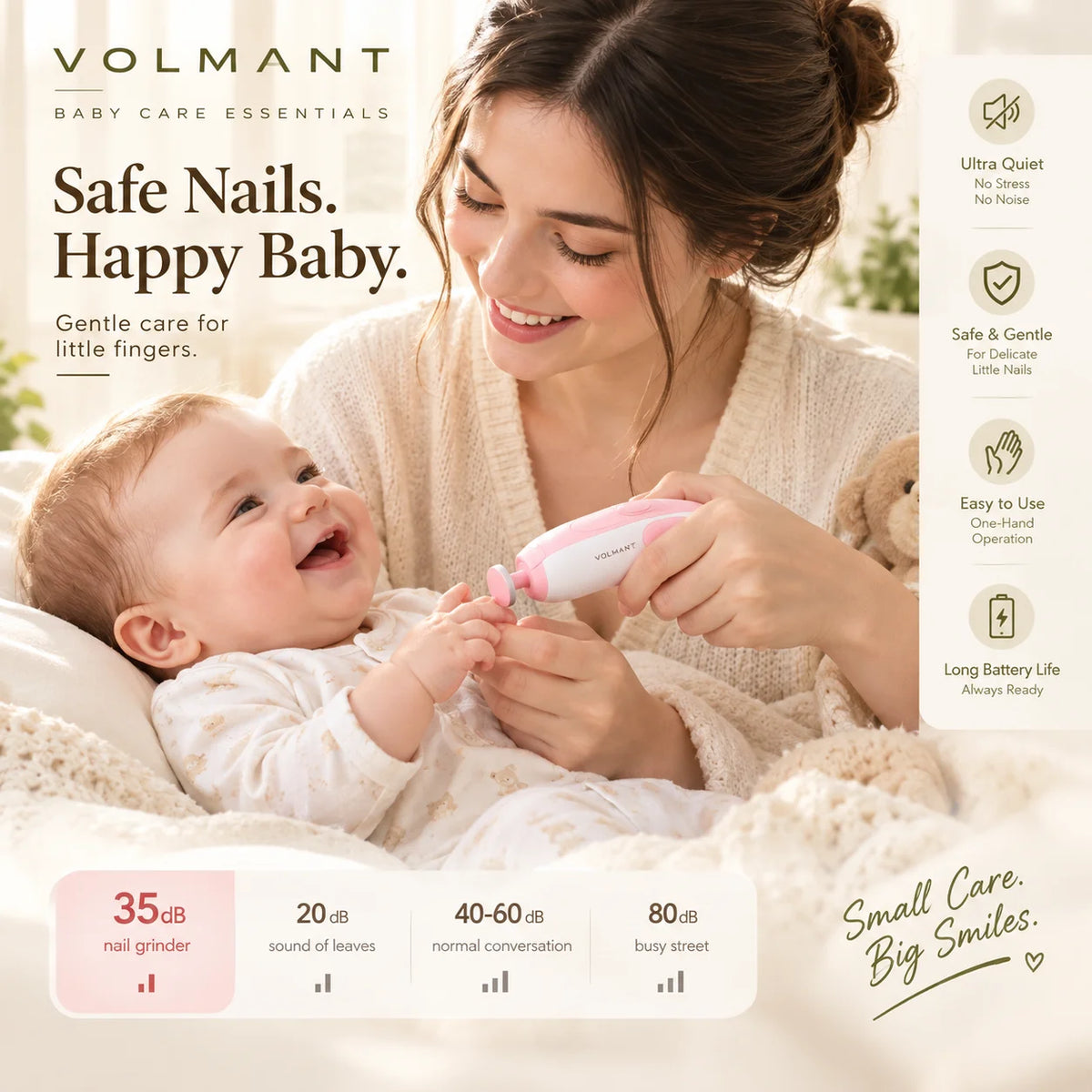 Baby Electric Nail Trimmer Set – Safe Nail File for Infants & Kids