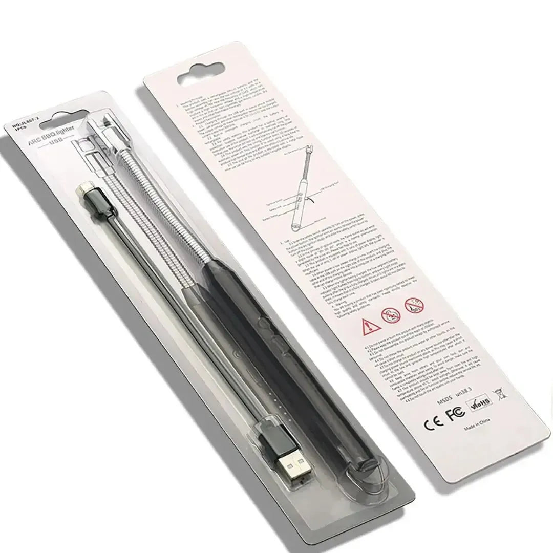 USB Rechargeable Electric Arc Lighter – Flexible Neck for Kitchen, BBQ, Candles & Outdoors - Volmant